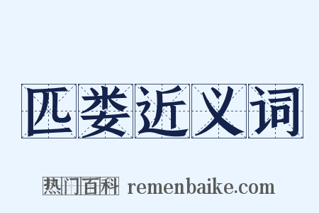 匹娄近义词是什么意思的图片